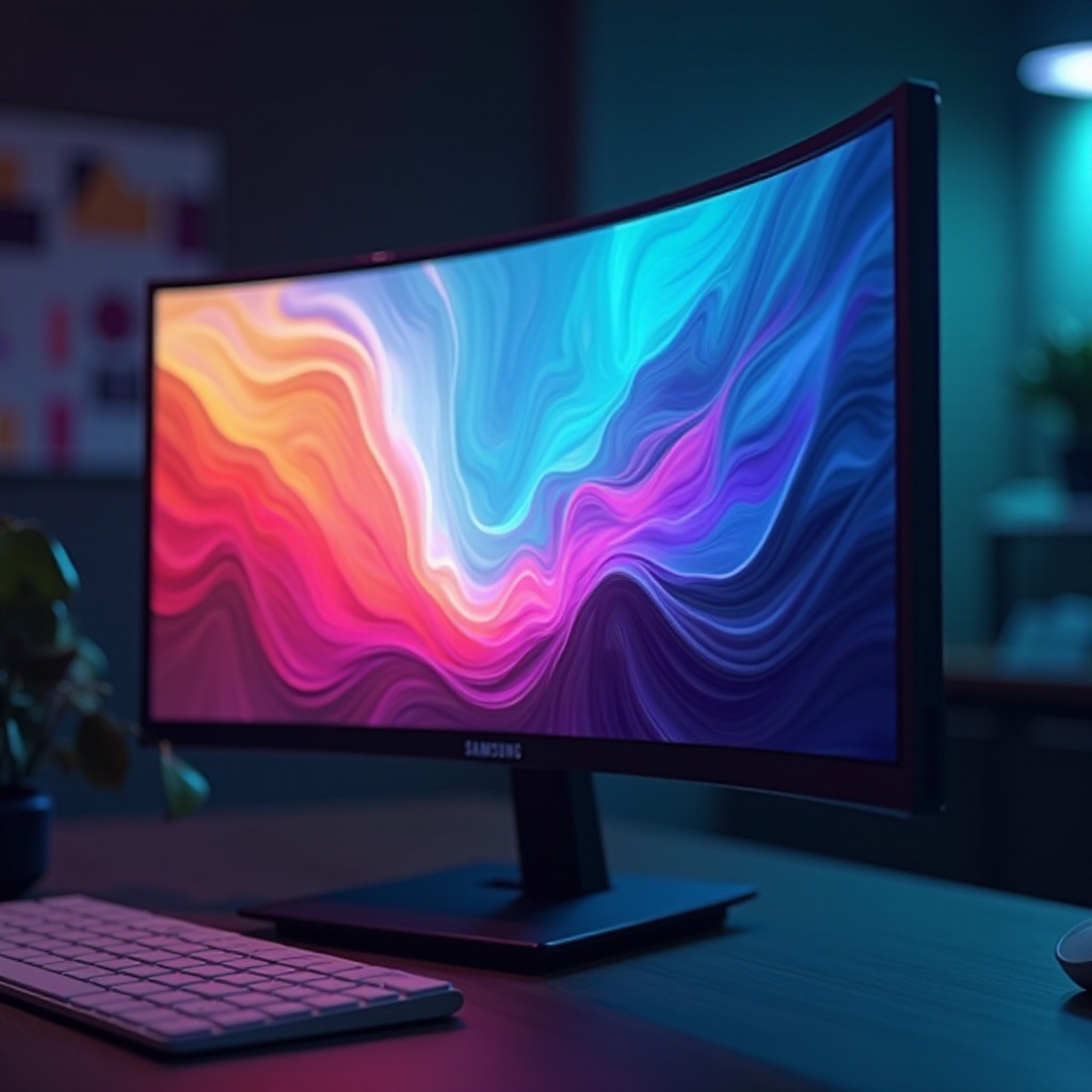 scrolling up down on samsung 0led monitor color change